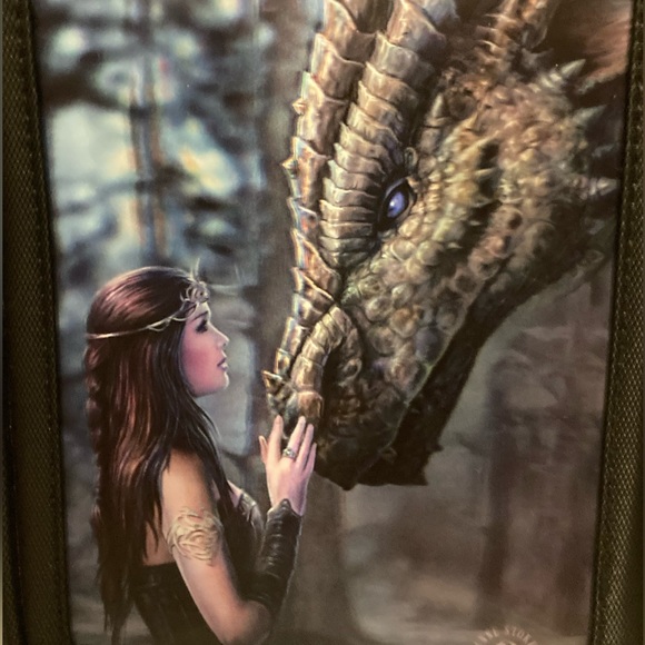 ANNE STOKES COLLECTION Lenticular 3D Gothic Fantasy Pencil/Makeup Case - Picture 2 of 6